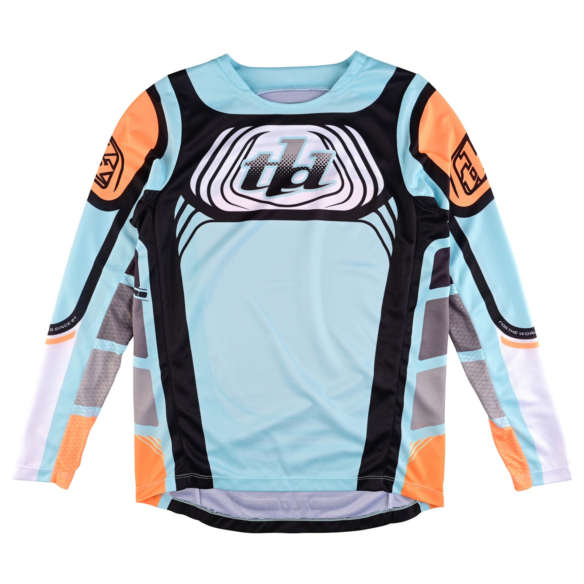 Jersey para niño Troy Lee Designs Gp Pro Wavez Bleached Aqua